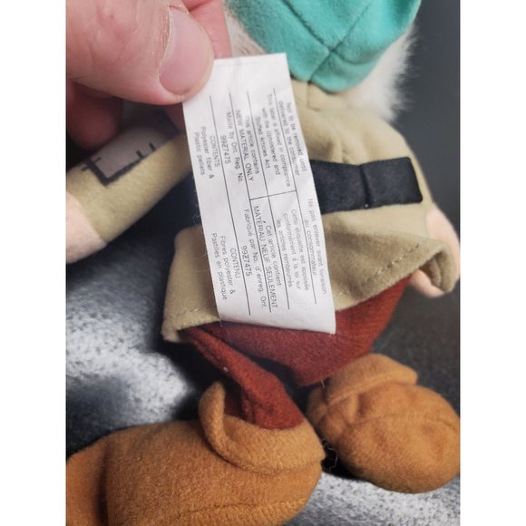 9 Inch Disney Sleepy Bean Bag Plush from Snow White and the Seven Dwarfs - Picture 8 of 8